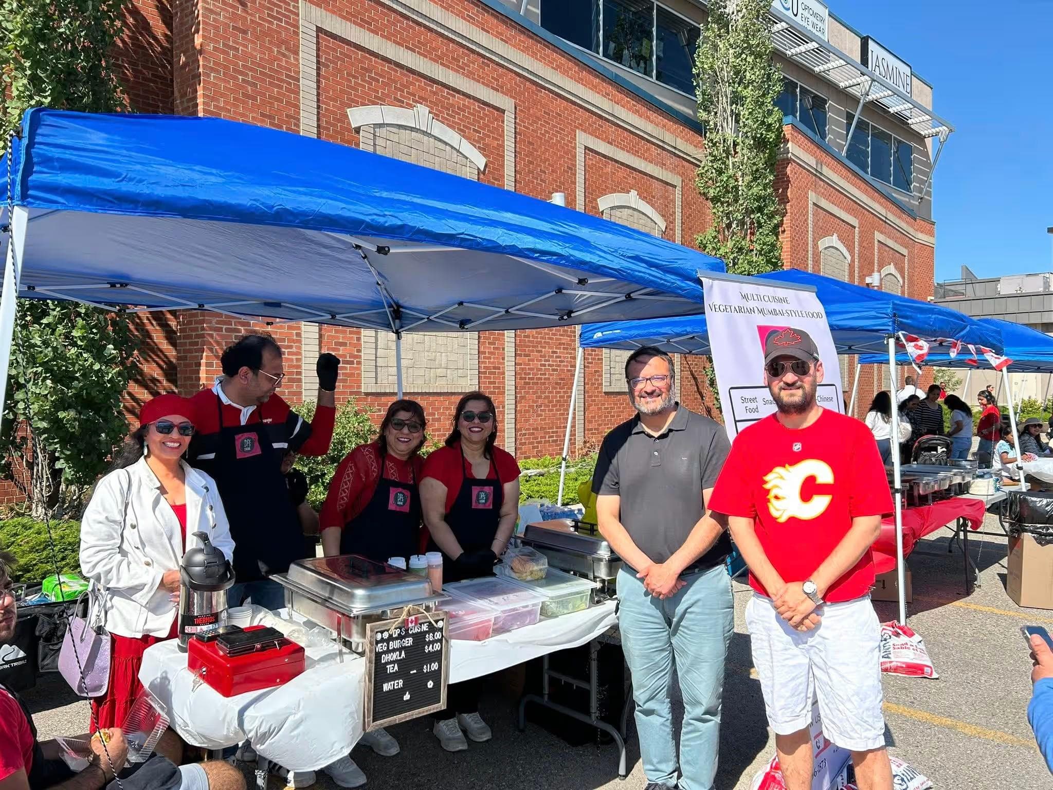 Councillor Raj Dhaliwal with the community